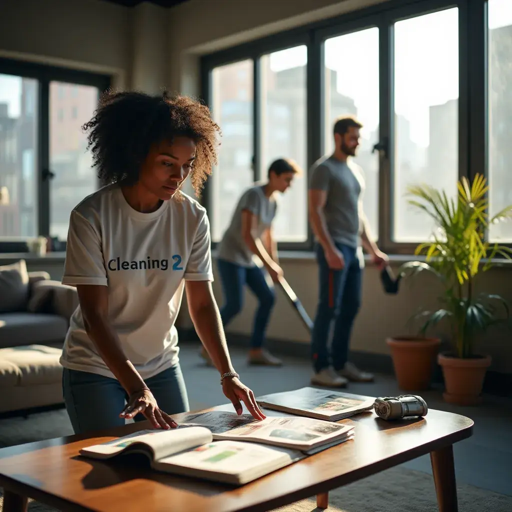 Before and after images showcasing a transformed bathroom after cleaning.